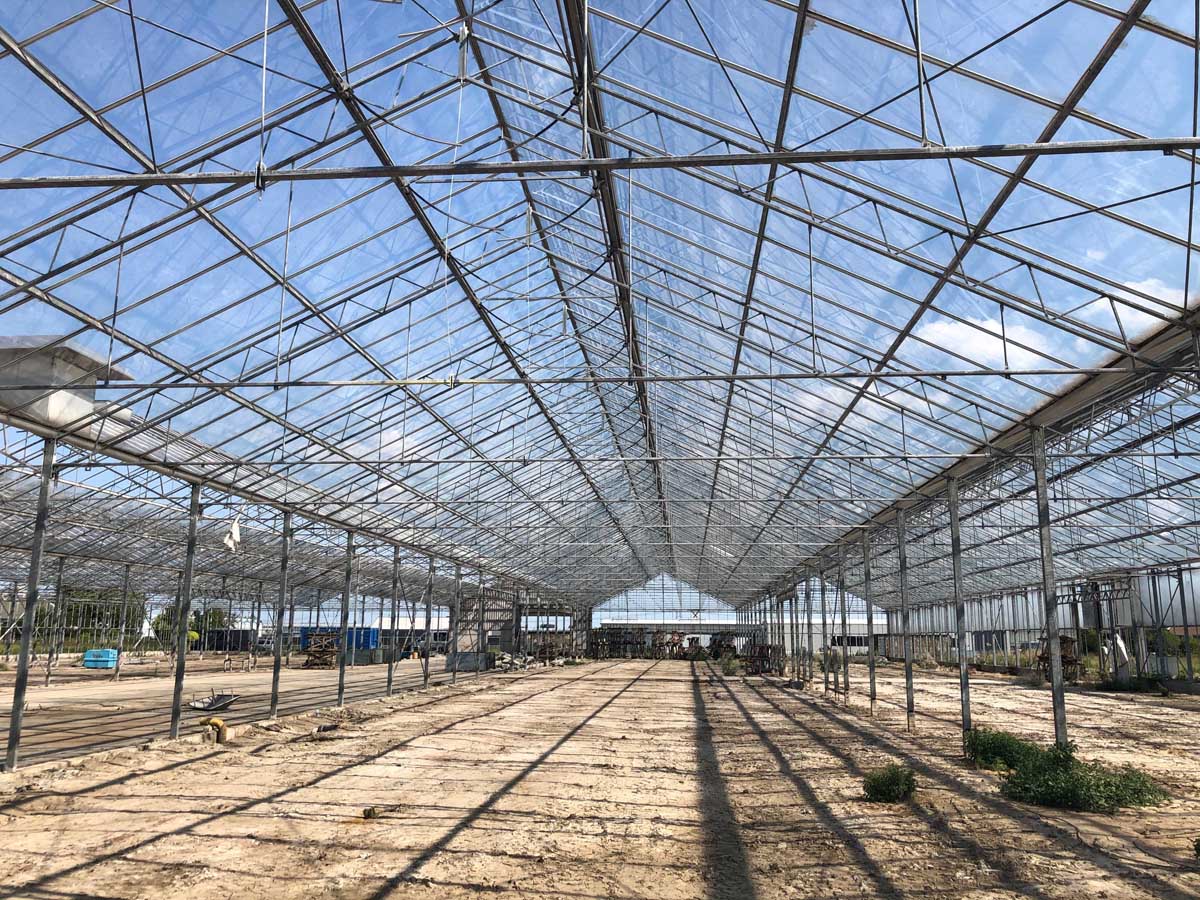 Kassenbouw kas van binnen